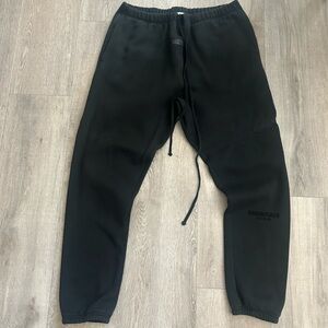 Fear of God Essentials Black Straight Lounge Pants